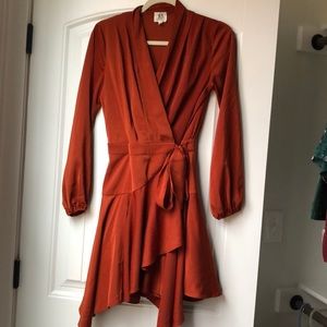 Flowy tie front dress